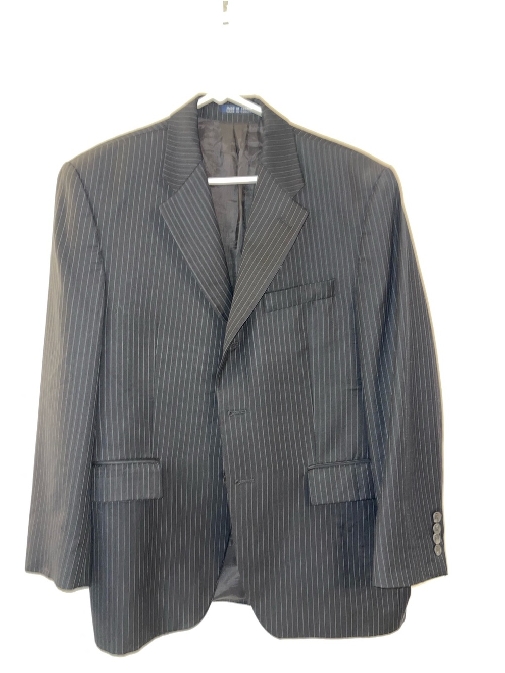 Ralph Lauren Dark Gray Pinstripe Men's Suit Jacket